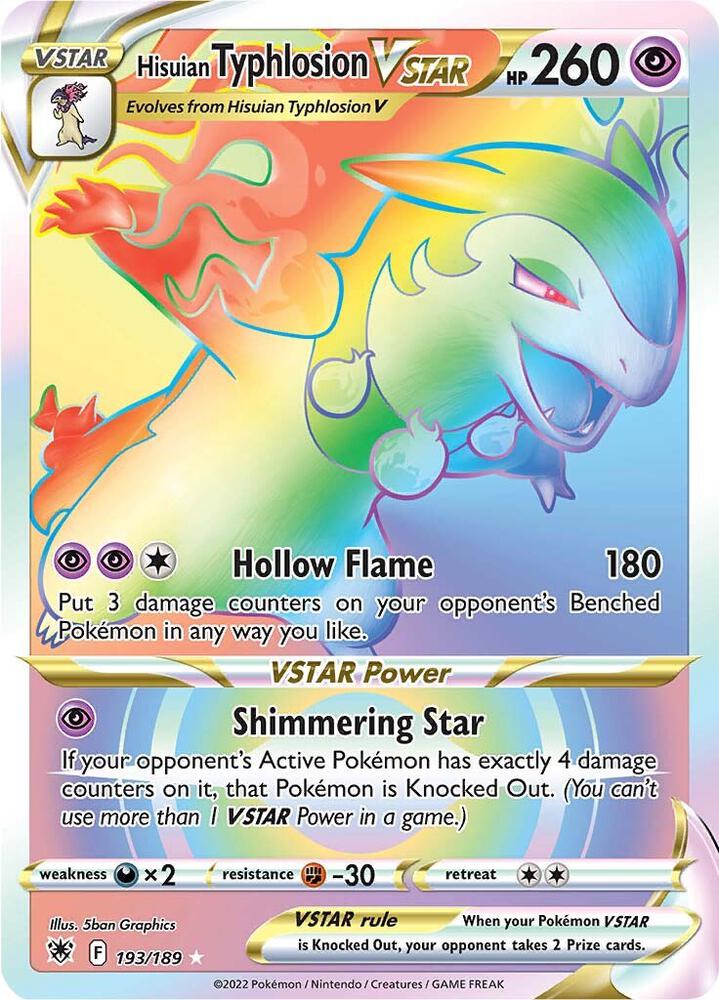 [ENG][NM] Karta Pokemon Hisuian Typhlosion VSTAR 193/189 - Astral Radiance