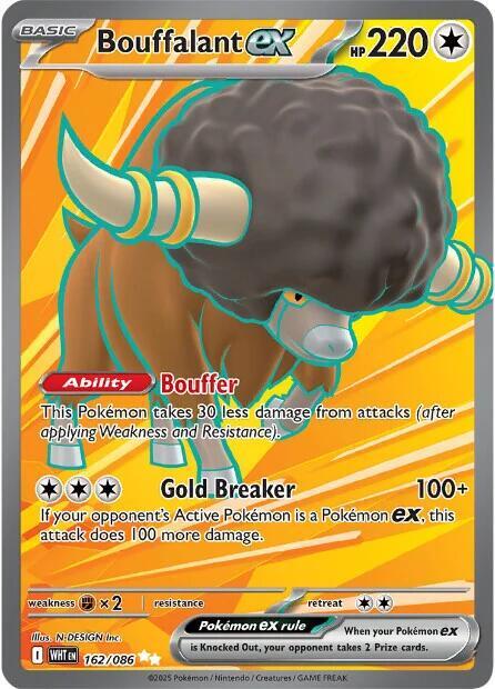 [ENG][NM] Karta Pokemon Bouffalant ex 162/086 - White Flare