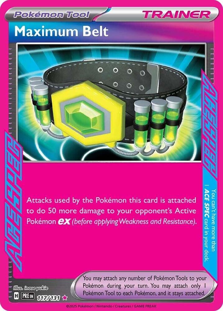 [ENG][NM] Karta Pokemon Maximum Belt 117/131 - Prismatic Evolutions