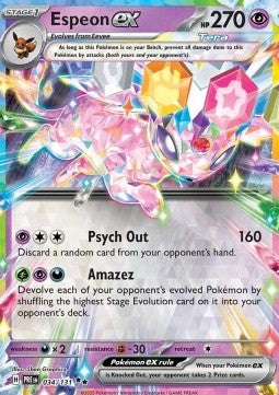 [ENG][NM] Karta Pokemon Espeon ex 034/131 - Prismatic Evolutions