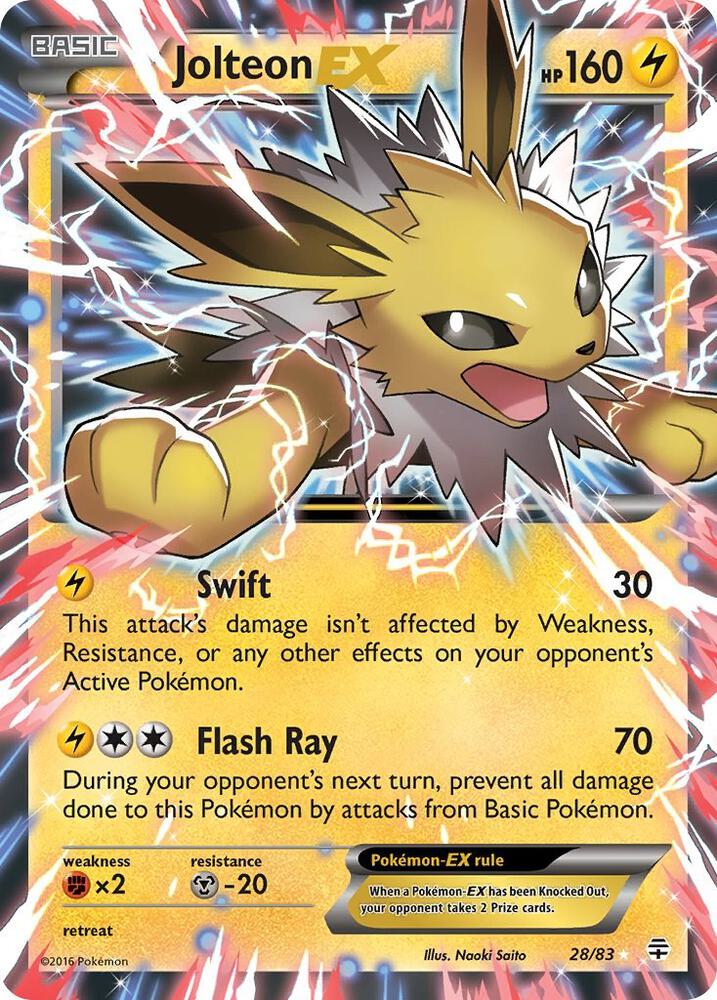 [ENG][NM] Karta Pokemon Jolteon EX 28 - Generations