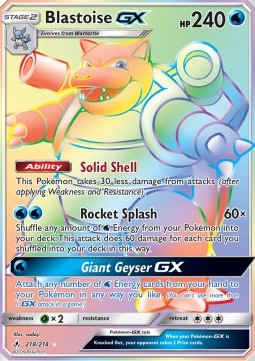 [ENG][NM] Karta Pokemon Blastoise GX 218 - Unbroken Bonds