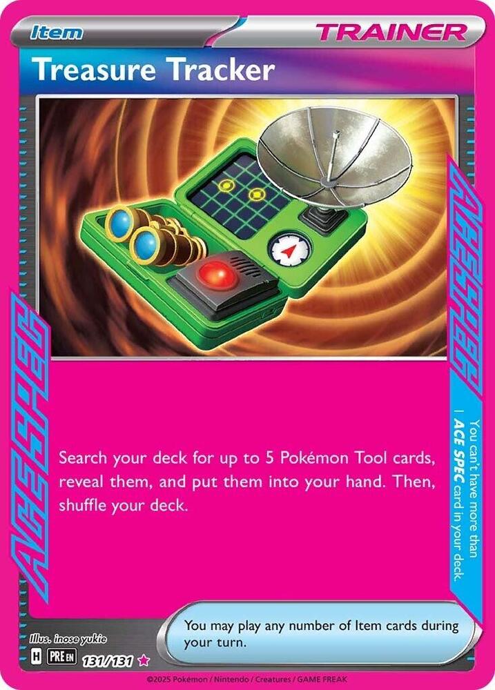 [ENG][NM] Karta Pokemon Treasure Tracker 131/131 - Prismatic Evolutions