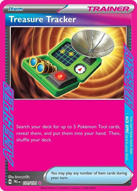 [ENG][NM] Karta Pokemon Treasure Tracker 131/131 - Prismatic Evolutions