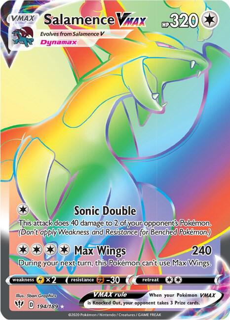 [ENG][NM] Karta Pokemon Salamence VMAX 194 - Darkness Ablaze