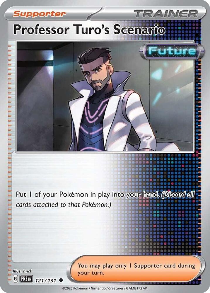 [ENG][NM] Karta Pokemon Professor Turo's Scenario 121/131 - Prismatic Evolutions [Pokeball Reverse]